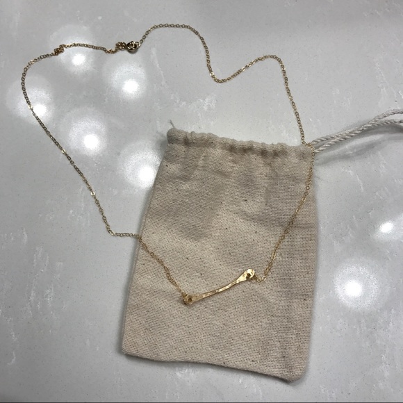 handmade Jewelry - 🌿Host Pick🌿 Hammered Brass Bar Necklace